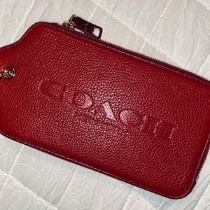 NWT COACH HANGTAG MULTIFUNCTION CASE/WRISTLET IN CURRANT
